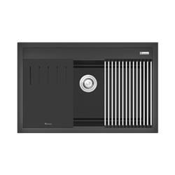 Chậu rửa bát đá Konox Granite Sink Terra 790S Black