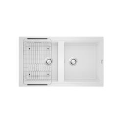 Chậu rửa bát Konox Granite Sink Phoenix 860 – White Silver