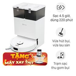 Robot hút bụi lau nhà Ecovacs T30C - Trắng