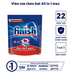 VIÊN RỬA BÁT FINISH ALL IN ONE MAX 22 VIÊN GIÁ ƯU ĐÃI