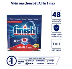 VIÊN RỬA CHÉN FINISH ALL IN ONE MAX 48 VIÊN HƯƠNG CHANH ƯU ĐÃI NGẬP TRÀN