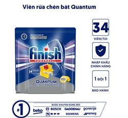 VIÊN RỬA BÁT FINISH QUANTUM 34 VIÊN HƯƠNG CHANH GIẢM GIÁ HẤP DẪN