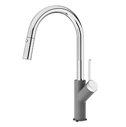 Vòi rửa bát dây rút Konox Ponte Grey