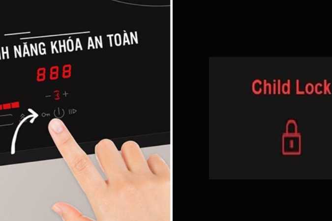 Khóa an toàn trẻ em (Child Lock) trên bếp là gì? Lợi ích - Cách dùng