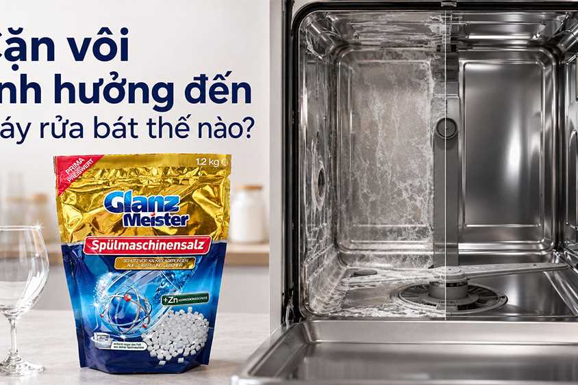 Cùng Điện máy ChefZone và Glanz Meister tìm hiểu cặn vôi đang âm thầm ảnh hưởng đến máy rửa bát thế nào?