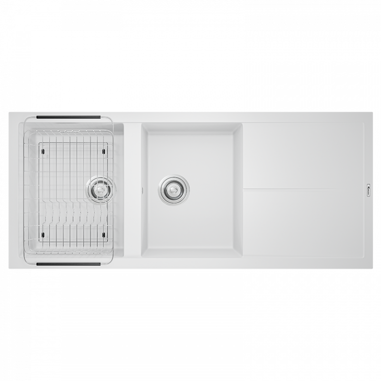 Konox Granite Sink Livello Smart 1160 – White Silver