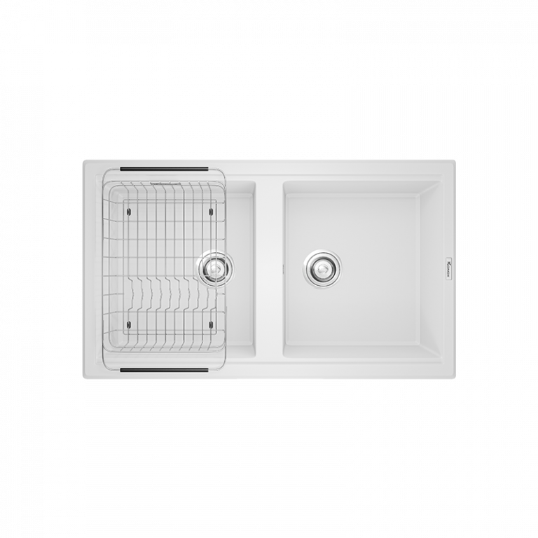 Konox Granite Sink Phoenix Smart 860 – White Silver