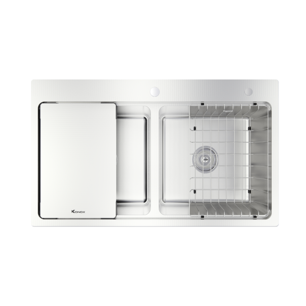 Konox Workstation Sink – Topmount Sink KN8651TD Dekor