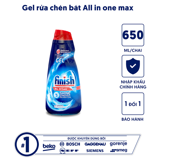 FINISH ALL IN ONE SHINE & PROTECT 650ML