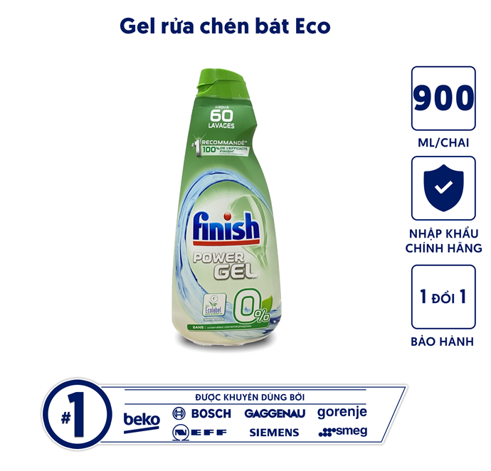FINISH ECO 0 900ML