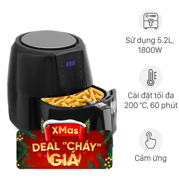 Lock&Lock 5.2 lít EJF357BLK 